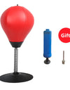 Stress Buster Desktop Punching Bag With Suctions PU Inflatable Stress Relief Boxing Ball Muay Tai MMA Exercise Sports Equipment