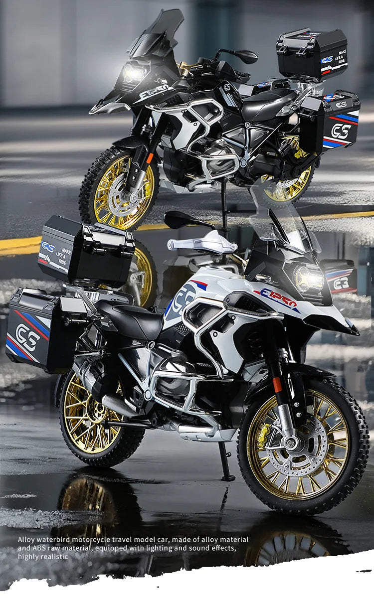 Diecast R1250 GS Adventure Motorcycle Model 1 to 10 Scale
