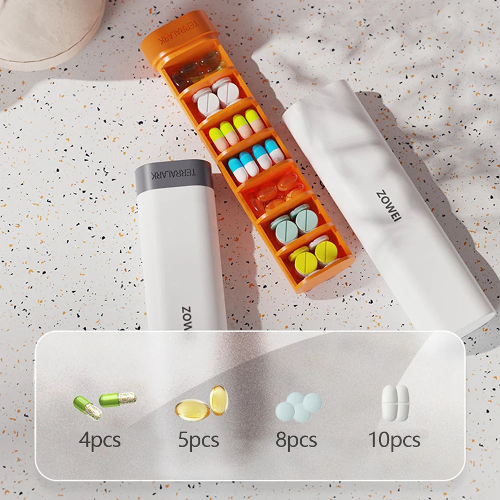 7 Days Portable Nordic Style Pill Box Tablet Pillbox Dispenser Medicine Boxes 3 Grids Dispensing Storage Kit Organizer