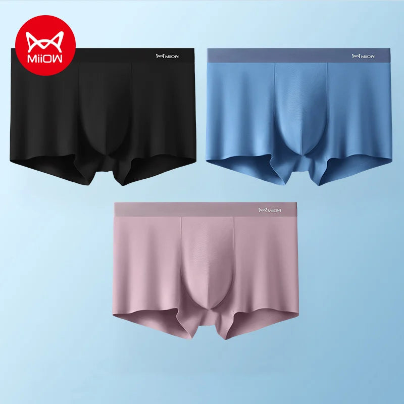 3-Pack Seamless Modal Silk Boxer Shorts – 80 Count