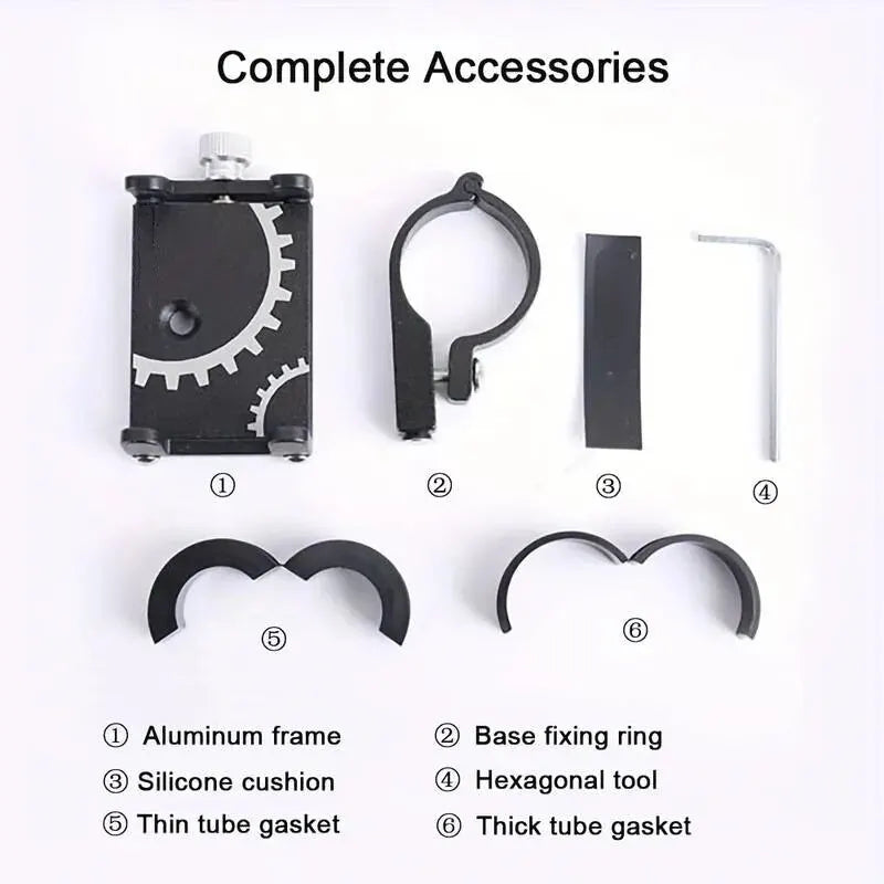 Bicycle Phone Holder Mount Universal Mobile Cell Metal Riding MTB Motorcycle Stand Bracket Bike Moto Handlebar Antislip Clip