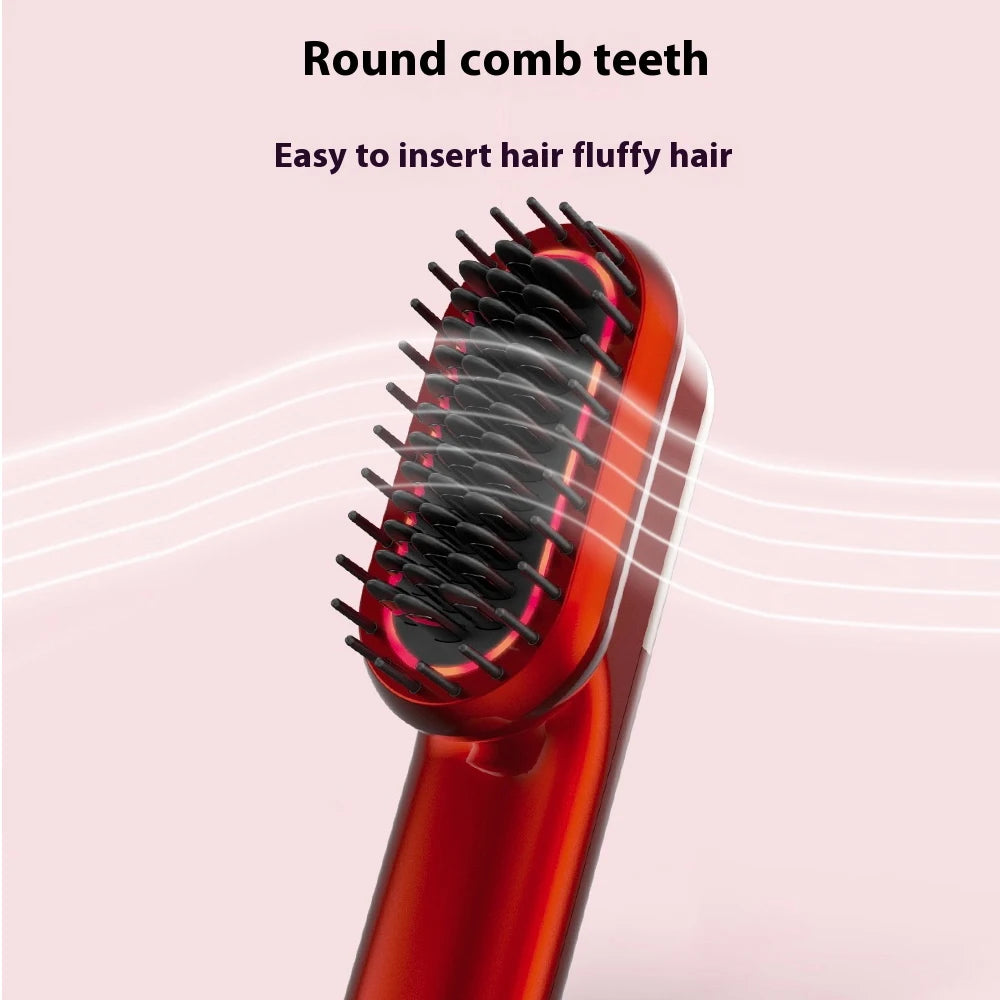 Wireless Straight Hair Comb Multi Functional Electric Head Massage Comb with Vibration Massage Function Hair Straightener