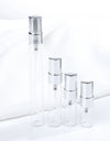 50PCS 2ml 3ml 5ml 10ml Portable Glass Perfume Mini Empty Bottle Travel Spray Bottle Cosmetic Containers with Aluminium Pump