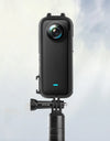 for Insta360 X3 Cold Shoe PC Plastic Protective Frame with Adapter Mount & Screw for Insta360 X3 Sport Cameras Accessories