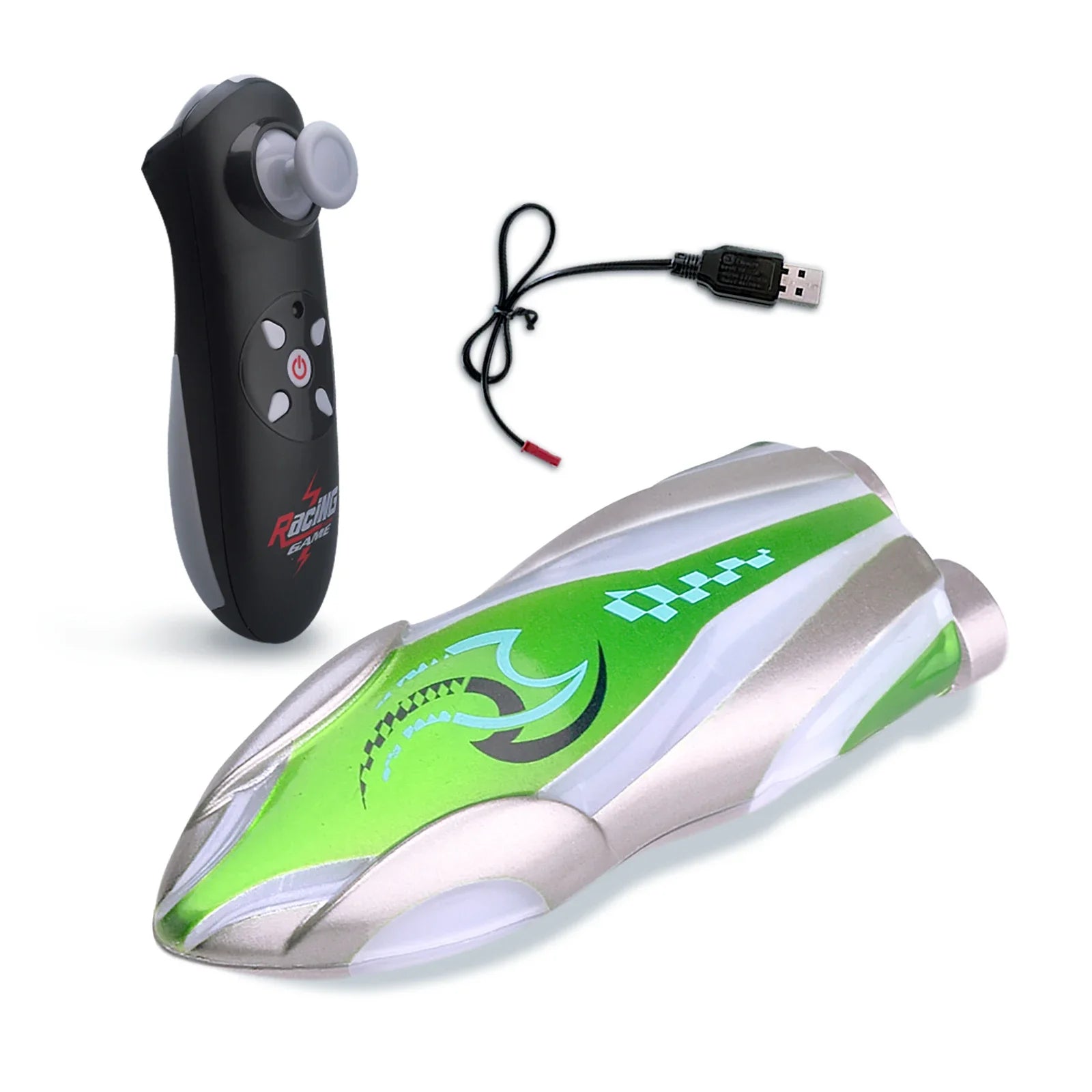 Mini Rc Boat Stunt 360 Degree Radio Remote Controlled High Speed Ship with Led Light Palm Boat Summer Water Toy Pool Toys Gifts