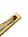 Bamboo Incense Holder for Sticks Incense Burner with Flame-retardant Ring Ash Catcher for Home Decor Yoga Meditation