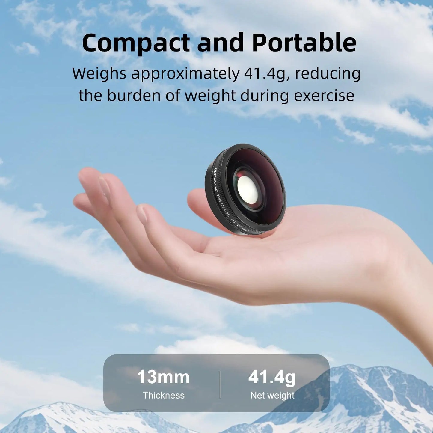 185 Degree Ultra Wide Angle Lens for DJI Osmo Action 6 Camera