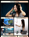 Condenser Microphone Cardioid Pattern Microphone Real-Time Monitoring for Smartphone Laptop Computer  40Hz-20KHz