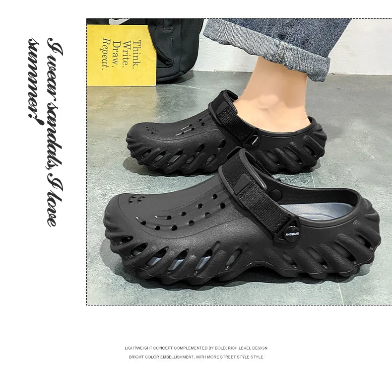 EVA Waterproof Shoes Classics Woman Sandals Mens Outdoor Beach Slides Couple's Non-Slip Casual Slippers