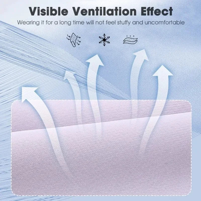 1PC Anti-uv UPF50+ Ice Silk Sunscreen Mask Traceless Summer Outdoor Sports Face Mask Breathable Exposed Mouth Nose Golf Mask