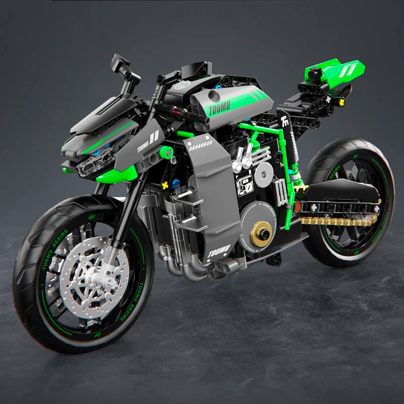 1:8 City Speed Racing Motorcycle Building Set DIY Bricks Model Kit for Adults STEM Buiding Blocks Toys Gifts 426pcs