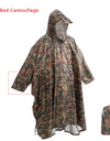 3 In 1 Outdoor Military Waterproof Men Raincoat Women Awning From The Rain Motorcycle Rain Poncho Picnic Mat
