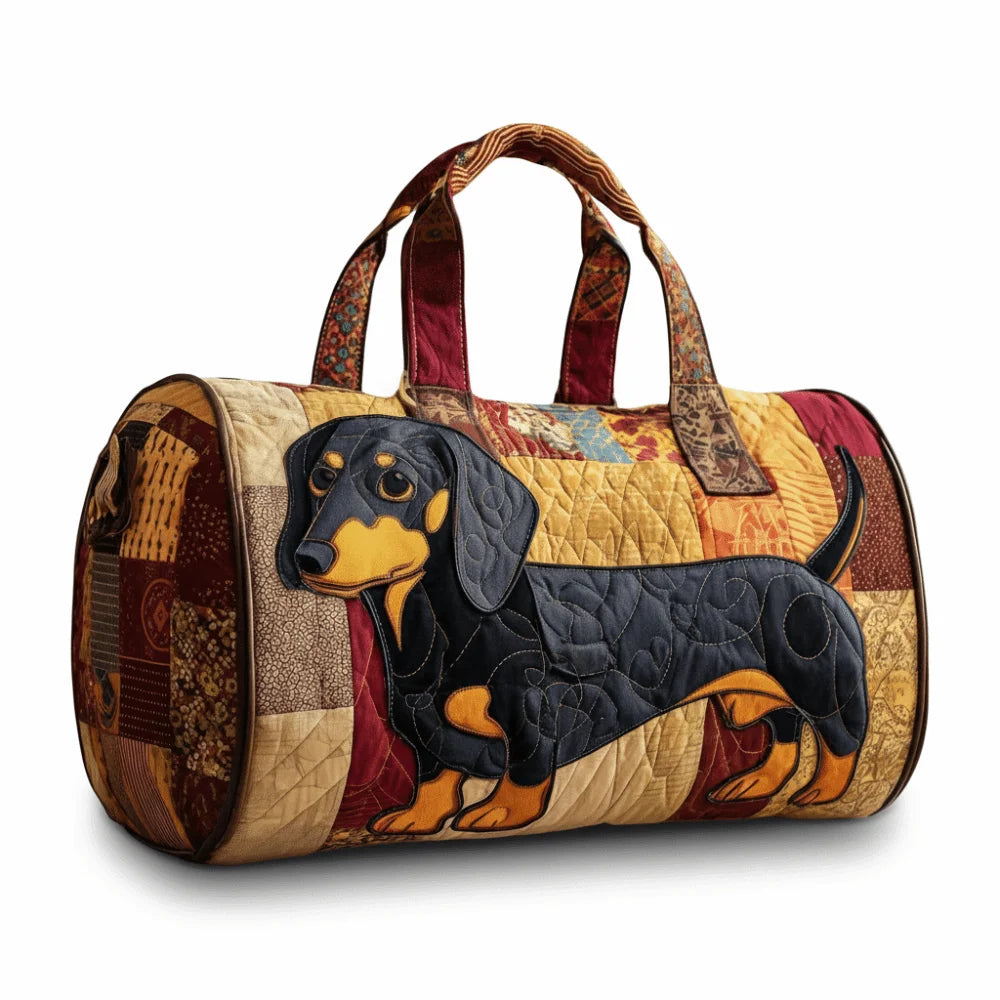 3D Quilted Travel Duffle Bag Large Capacity Shoulder Tote
