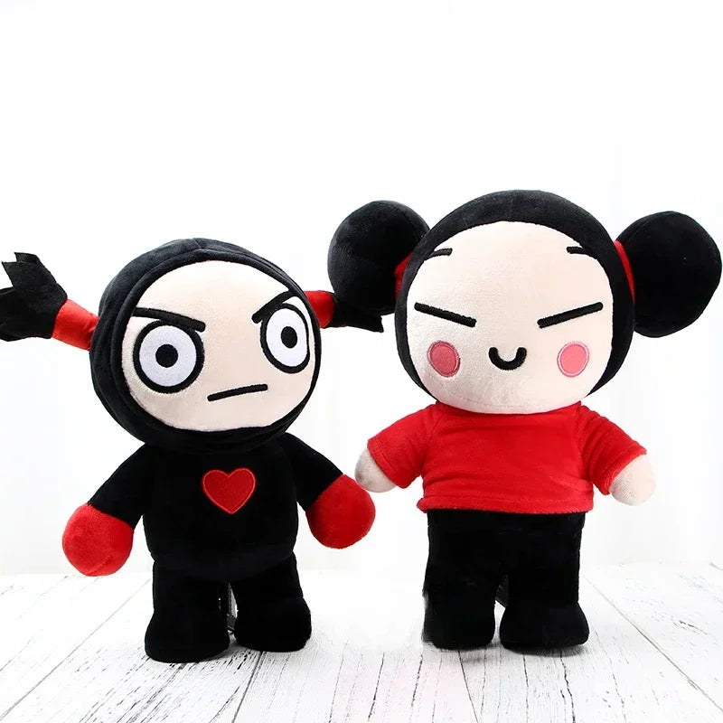 30cm Kawaii Pucca and Garu Plush Toys China Doll Cartoon Cute Soft Stuffed Dolls Figure Sleeping Pillow Children's Birthday Gift
