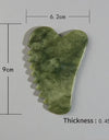 Jade Stone Gouache Scraper Sawtooth Gua Sha Massage Tools For Body Meridian Scraping Face Lifting Slimming Skin Detox Beauty SPA
