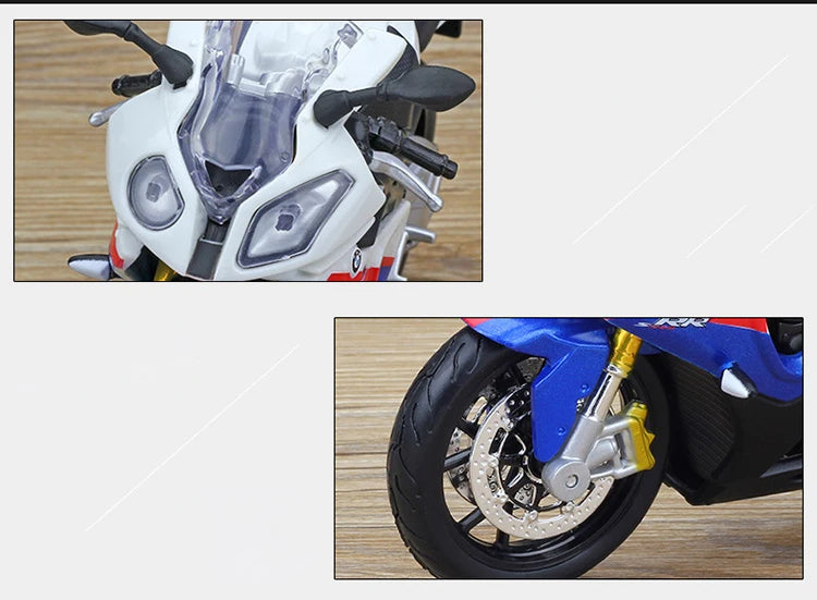 1 12 Scale BMW S1000RR Diecast Motorcycle Model
