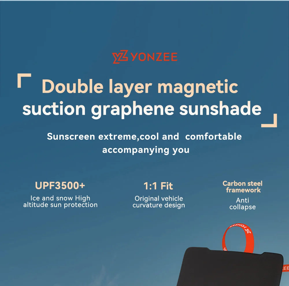 Graphene Honeycomb Sunshade Set for Tesla Model 3 Highland and Model Y Juniper 2025 2026
