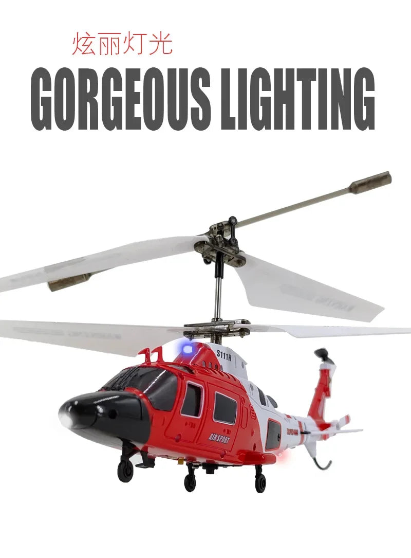 Simulation Apache Twin Paddle S109 Helicopter 20cm Multi-function Remote Control Electric Plane Toy Small Aircraft Gifts