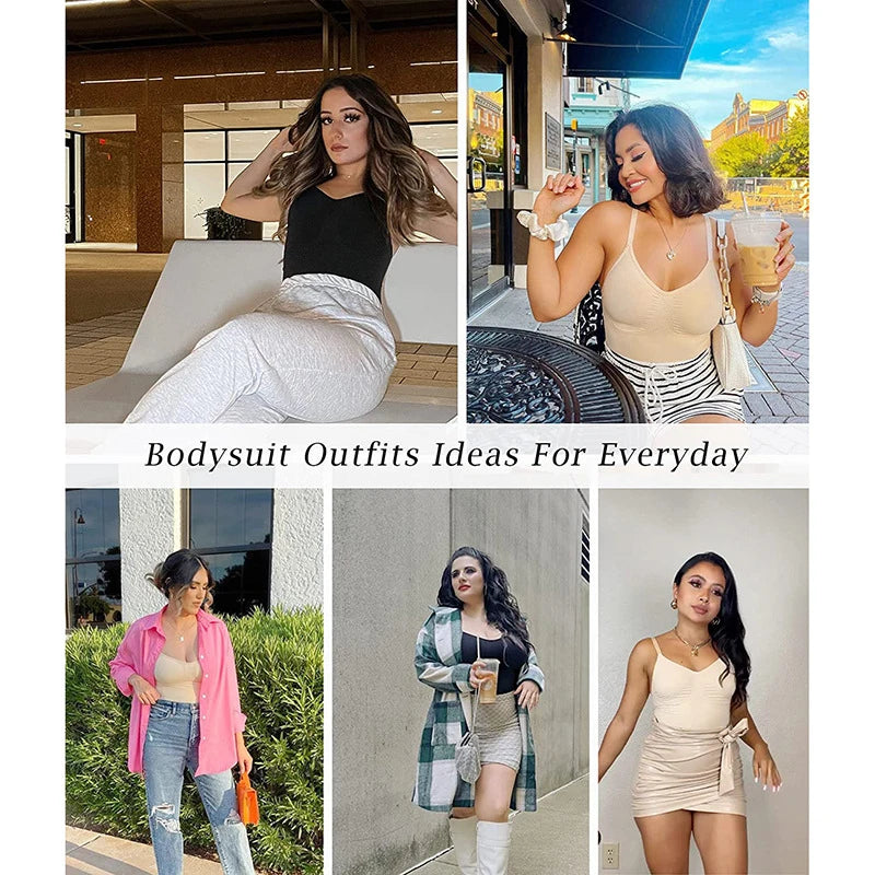 Low Back shapewear Bodysuit Women Waist Trainer Body Shaper Thong Dupes Shaping Corset Tops Body and Backless Bra