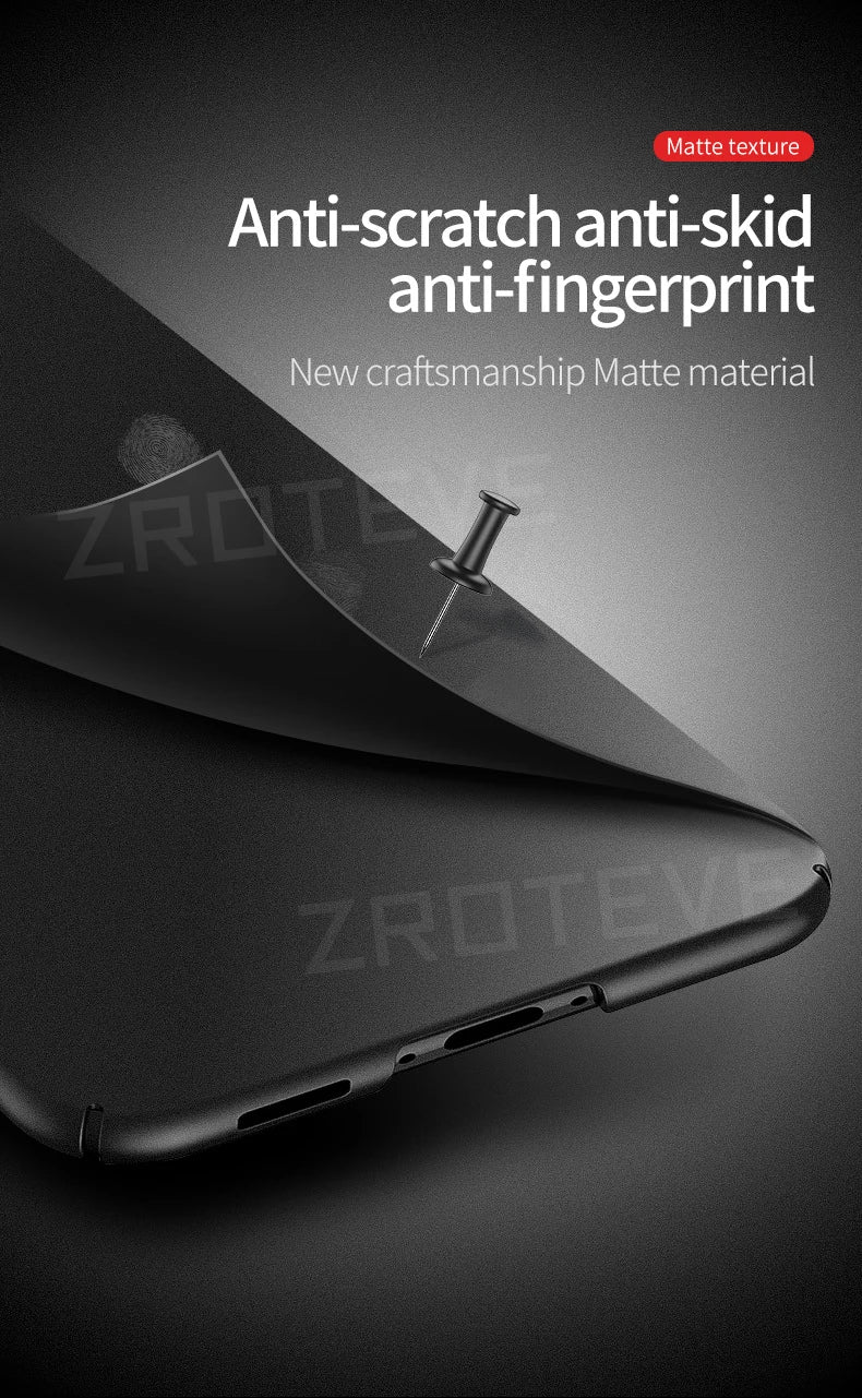 Zroteve Slim Matte Hard PC Case for Samsung Galaxy S26 Ultra / S25 Edge / S24 / S23 – Lightweight Protective Cover