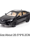 1:24 Scale RAV4 Camry Model Car Toy Metal Diecast Simulation Collection Sound & Light Vehicles Models Hobby Ornaments Gifts