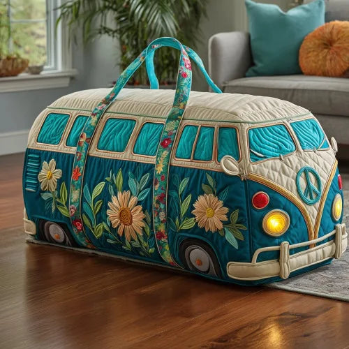 Adjustable Strap 3D Quilted Duffle Bag Large Capacity Sports Travel Tote