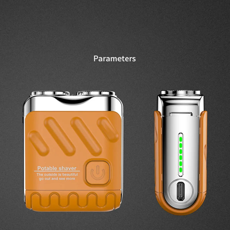 Xiaomi Men's Mini Rotating Double Head Magnetic Shaver USB Charging Portable Travel Shaver