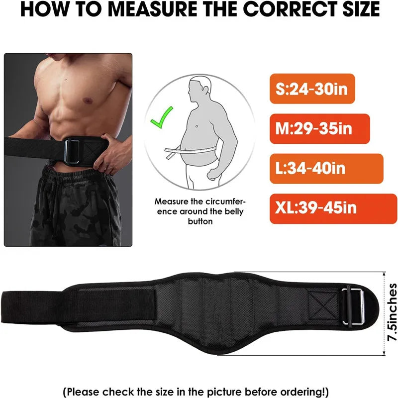 EVA WeightLifting Belt Back Support Workout Belt with Metal Buckle Men Women Gym Squats Deadlifts Powerlifting Cross Training