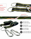 One Pair Tree Swing Hanging Kit Hammock Straps Camping 350 KG Load Capacity Rope Carabiner Outdoor Hiking Hammock Hanging Belt