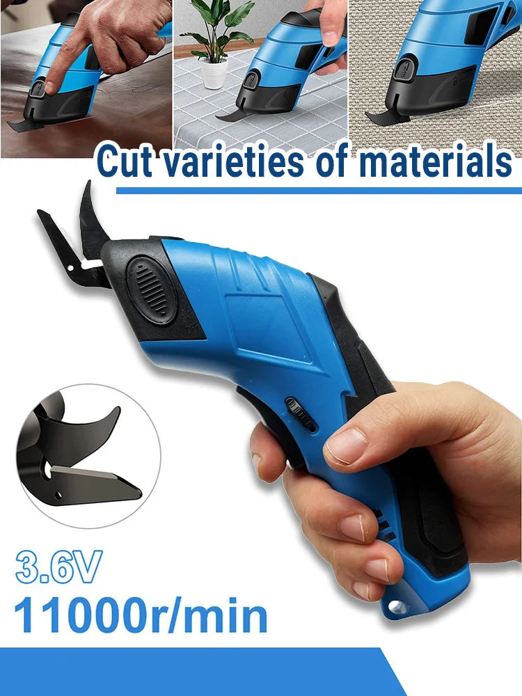 Cordless Electric Tailoring Scissors USB Charging Suitable for Cutting Cotton Fabric/leather/cloth and Other Materials