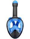 Full Face Snorkel Mask Snorkeling with Camera Mount 180 Degree Panoramic View Anti-Fog Anti-Leak Snorkeling Set for Adult Kids