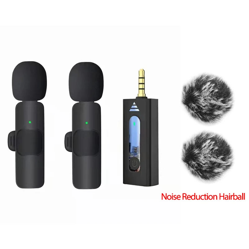 Wireless 3.5mm Lavalier Lapel Microphone Omnidirectional Condenser Mic for Camera Speaker Smartphone,Recording Mic for Youtube