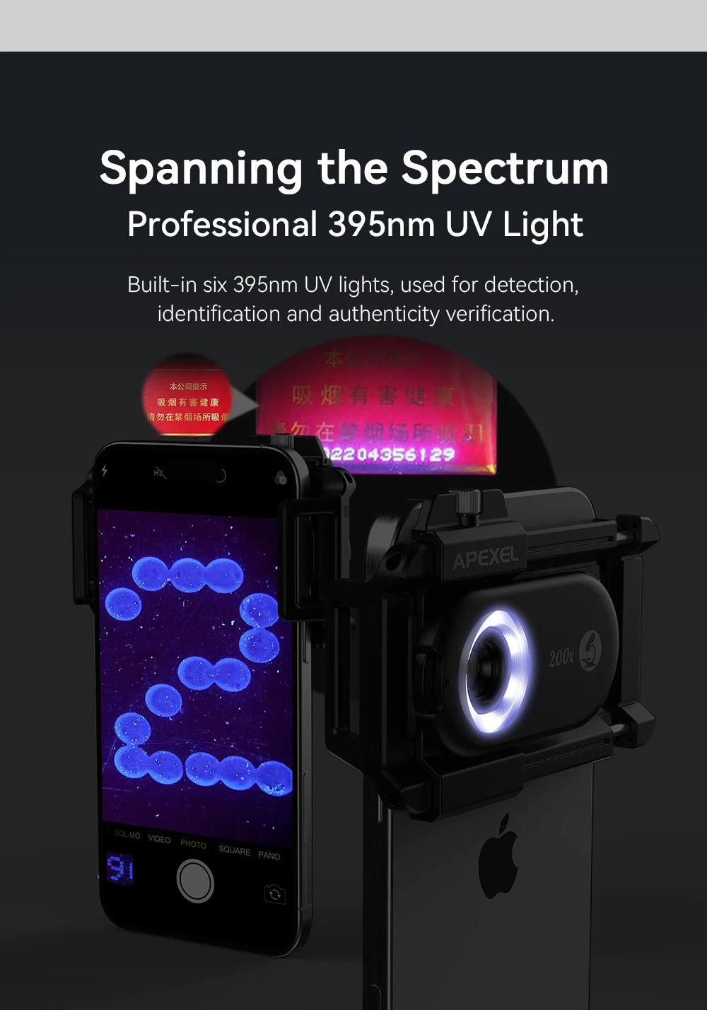 4 in 1 Smartphone Microscope Lens Kit with Universal Clip