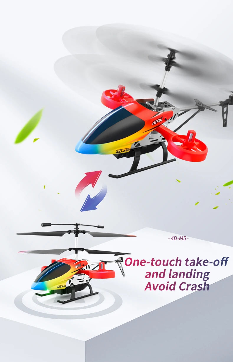 4DRC M5 Remote Control RC Helicopter with Gyro Altitude Hold Drone 3.5 Channel Aircraft Indoor Flying Toy Gift for Boys Girl
