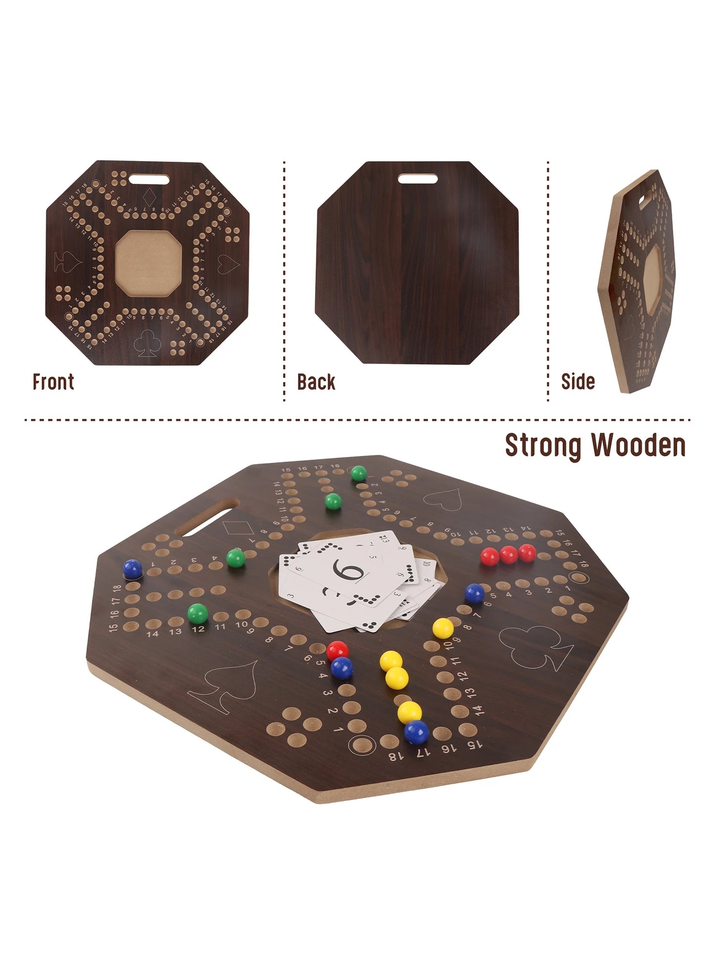 Jackaroo Board Game – 4 Player Wooden Strategy Game