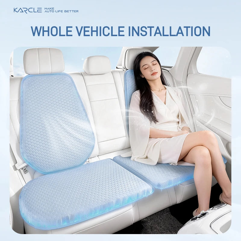 Summer Car Seat Covers TPE Cold Gel Seat Pad 3D Honeycomb Cool Seat Cushion Anti-Slip Auto Seat Covers Cooling Seat Mat