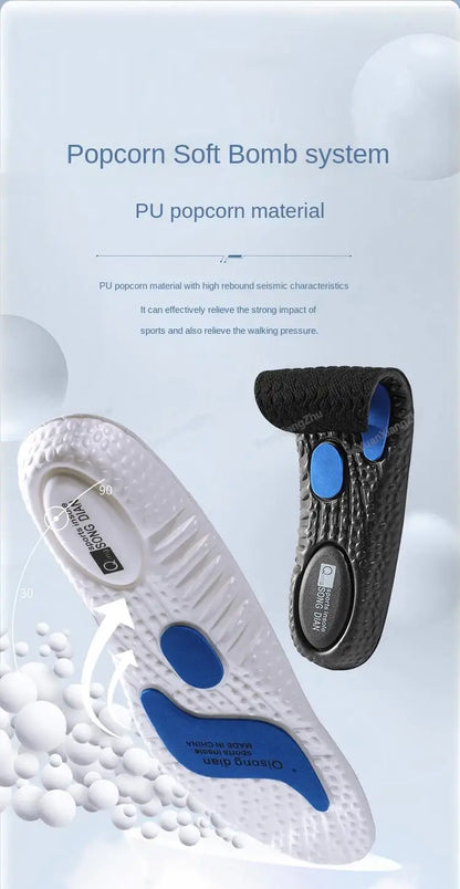 Sport Insoles For Shoes Men Woman Comfortable Running Insole for Feet Non-Slip Baskets Shoe Pads Arch Support Orthopedic Inserts