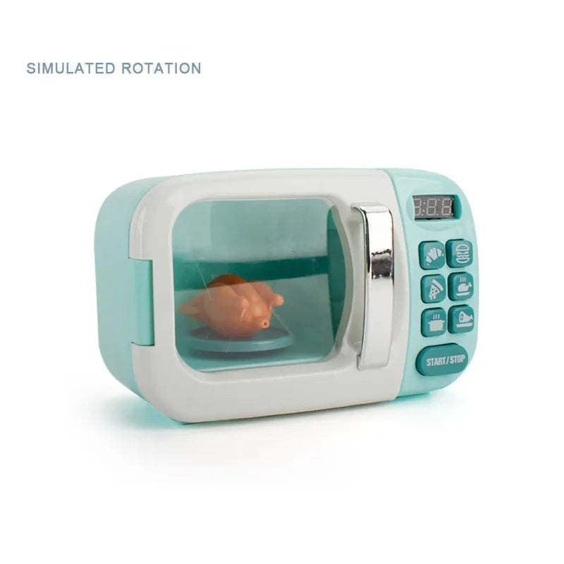 Kitchen Toys for Girls Boys Home Appliances Juicer Washing Machine Toaster Microwave Egg Cooker  Play House Toys