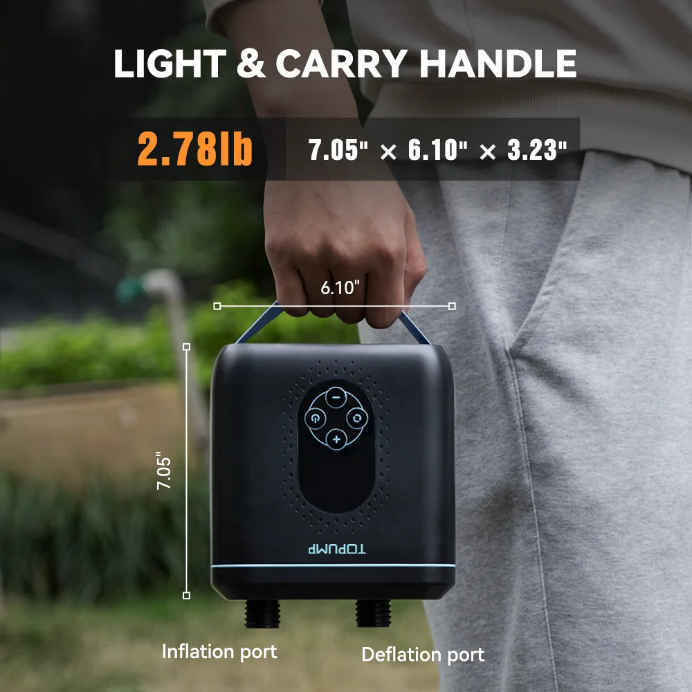 Electric Kayak Accessories PVC Inflatable Boat SUP Pump 20PSI 4000mAh Stand Up Paddle Board for Tent Mattress Wing Kite