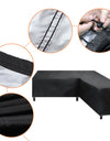 Corner Outdoor Sofa Cover Garden Rattan Corner Furniture Cover V Shape Waterproof Sofa Protect Set All-Purpose Dust Covers