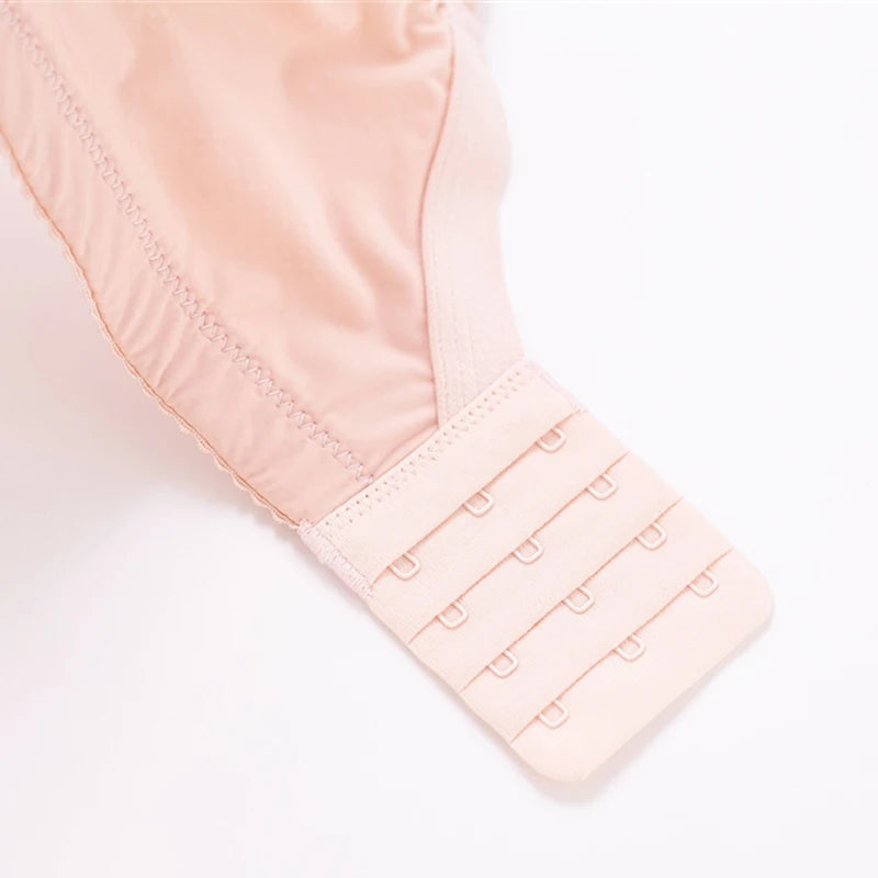 Women’s Lace Transparent Rabbit Ears Bra – Soft, Wire-Free Push-Up with Adjustable Straps