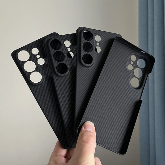 Carbon Fiber Case for Samsung Galaxy S26 Ultra – Ultra-Thin 1500D / 600D Aramid Fiber Non-Slip Lightweight Protective Cover