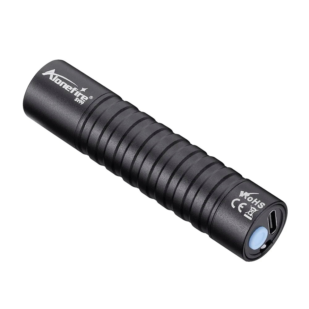 5W 395nm UV Rechargeable Mini Blacklight Flashlight