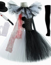 Killer Clown Costume for Girls Halloween Fancy Tutu Dress Blood Scary Art The Clown Terrifier Costume for  Carnival Clothes