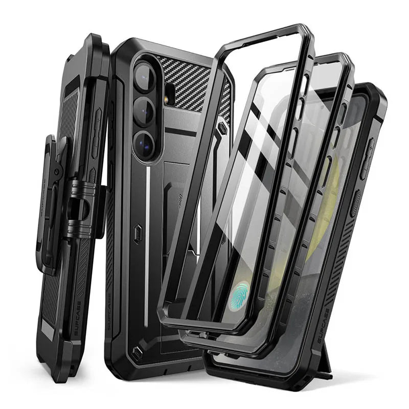 For Samsung Galaxy S25 Plus Case UB Pro Heavy Duty Rugged Phone Case with Built-in Screen Protector Kickstand Belt-Clip