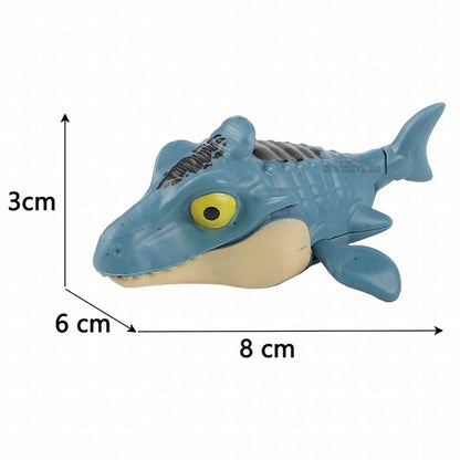 Finger Dinosaur Tricky Tyrannosaurus Model Biting Hand Fidget Mosasaurus Jurassic Dino Toy for Children Dino Movable Joints Gift