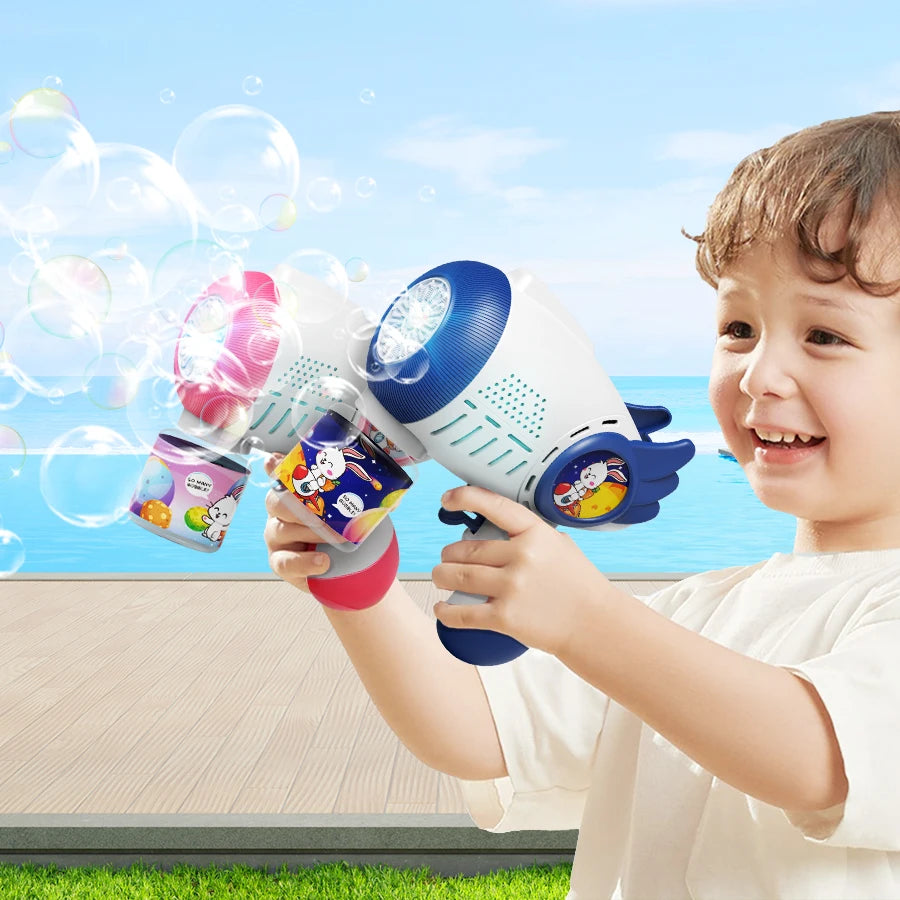 Cartoon Shape Fully Automatic Continuous Foaming Handheld Electric Bubble Gun (Battery And Bubble Liquid Not Included)