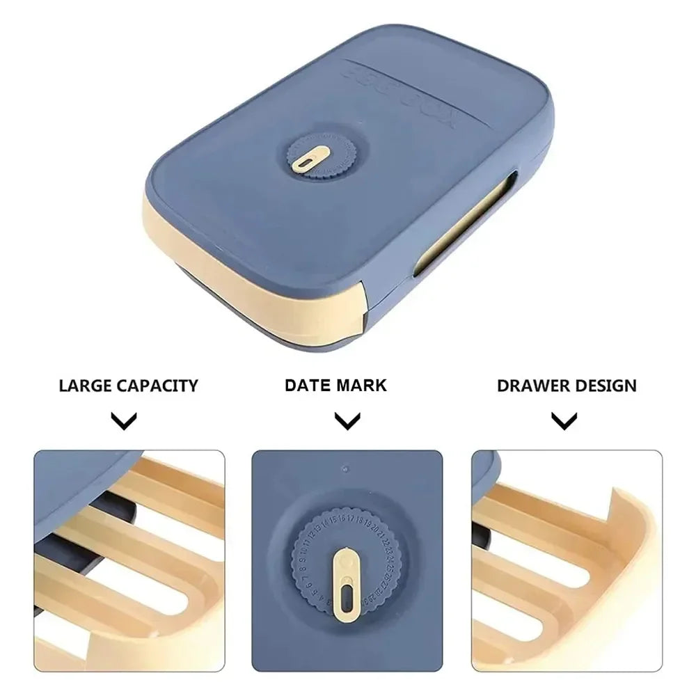 Automatic Rolling Egg Holder Stackable Drawer Storage Box – Space-Saving Refrigerator Kitchen Organizer