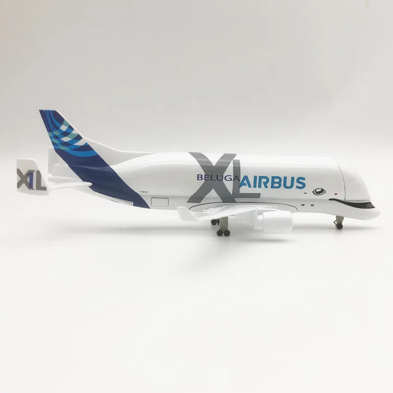 20CM Beluga Airbus Diecast Metal Aircraft Model