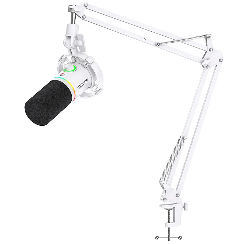 XLR USB Dynamic Microphone For Gaming Recording Streaming Youtube Metal Mic With Software Tap-to-Mute Gain Knob PD200X